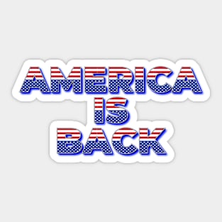 America Is Back - Saying Gift Sticker